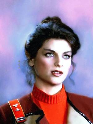 Kirstie Alley Saavik Porn - Kirsty Alley as Lt. Saavik, Star Trek The Wrath of Khan.