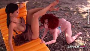 Anal Sex 3d Anime Porn - Redhead babes enjoying anal sex with her futanari girlfriend in a 3d  animation