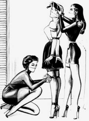 Lesbian Bondage Drawings - Lesbian Bondage Drawings | Sex Pictures Pass