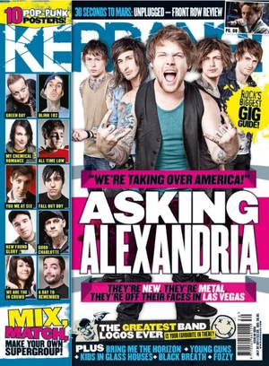 Belladonna Porn Asking Alexandria - Magazine shows Asking Alexandria when they were touring America. The slogan  above states ''We're taking over America.'' This possibly shows that they  are ...