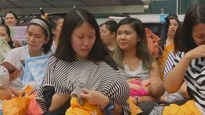 Halo Elite Arrested Porn - Hong Kong mothers stage breastfeeding flashmob in protest