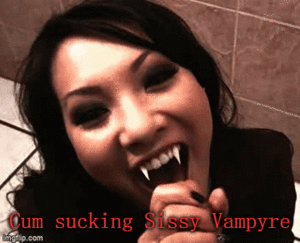 asian cum drinking captions - Cum Drinking Vampire Sissy Caption - Porn With Text