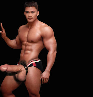 huge penis in speedo - Handsome Muscleboi Drops Speedos to Show His Gigantic Dick and Balls!