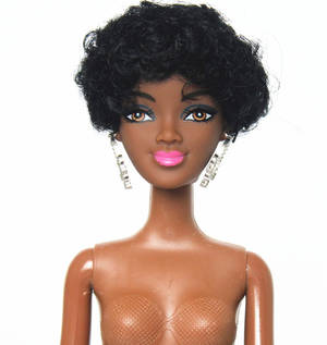 flexible black nude - Africa Black Nude Naked Doll /with 5 Joint Flexible / Black Skin Short Hair  Doll