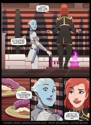 mass effect porn cartoon strip - Mass Effect - Dinner Date [Seriojainc] - Porn Comic