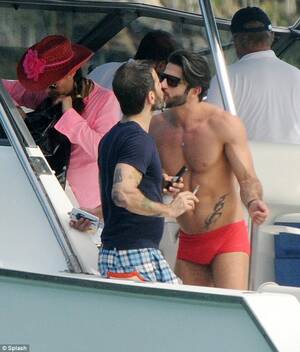 Harry Louis Porn Bachelor - Marc Jacobs, 50, and his muscle-bound boyfriend Harry Louis, 24, lock lips  during romantic trip | Daily Mail Online