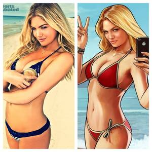 Nude Beach Big Tits - Kate Upton in GTA 5? : r/gaming