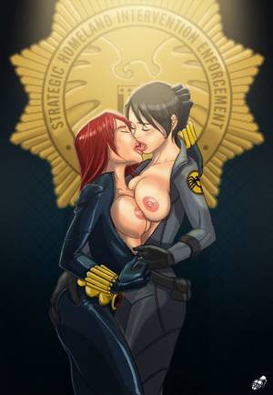 Maria Hill Avengers Porn - Natasha Romanoff and Maria Hill getting a little naughty together.