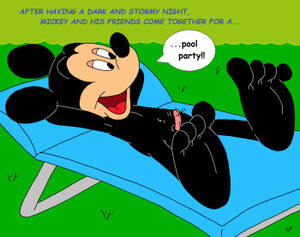 Minnie Mouse Footjob Porn - Mickey Pool Party - Comic Porn XXX