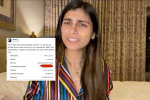 Aunt Mia Porn - Mia Khalifa Had a Savage Response to Haters, Donates $5,000 to Lebanon Red  Cross Organisation - News18