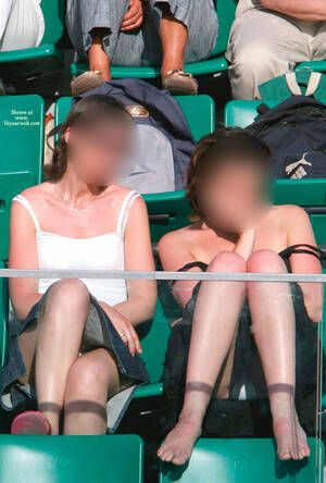 audience upskirt - Upskirt In Monaco Tennis Open - July, 2008 - Voyeur Web