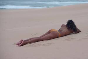 beach topless sunbathing videos - Woman Sunbathing Topless at the Beach, Stock Video - Envato Elements