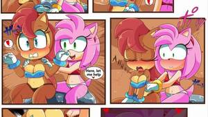 Amy Sally Acorn Porn - Sonic Hentai Comic - Sally & Amy and the Forbidden Fruit, uploaded by  areresss