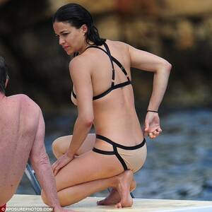 Celebrity Porn Michelle Rodriguez - Cannes 2012: Michelle Rodriguez at Hotel Du Cap Eden Roc in daring nude  bikini | Daily Mail Online