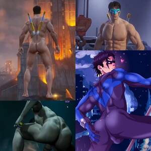 Gay Nightwing Porn - NightWing's Fat Bubble Butt - ThisVid.com