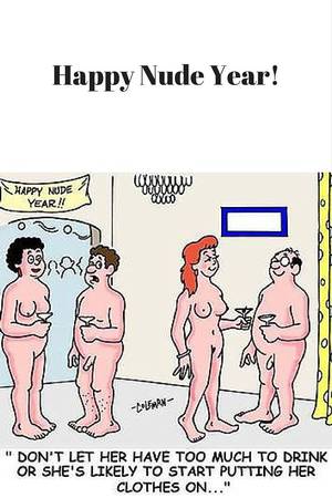 fun nudist naturist nudism - Happy #nude Year! #Adult #Funny #Cartoon