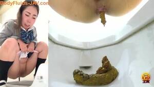 japanese shaved pussy pooping - Shaved pussy Japanese girl shitting