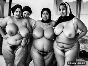 hairy fat belly grannies - AI Porn: obese arabic grannies group, pretty faces, hairy pussy, many belly  curves - AI Porn