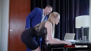 blonde boss sex - BDSM sex with teen blonde employee - XNXX.COM