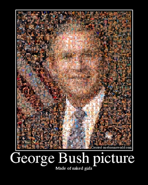 George Bush Porn - Picture Of Bush Made From Tons Of Porn - Picture