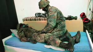 Army Brutal Porn - Brutal.master: Two soldiers wank together inâ€¦ ThisVid.com