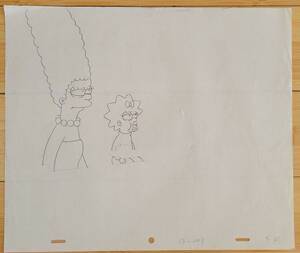 Marge Simpson Porn Pencil Art - Simpsons Marge and Maggie original art animation production pencil drawing  - La Paz County Sheriff's Office \