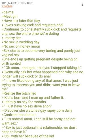 4chan girl anal - I have bad news for anon : r/greentext