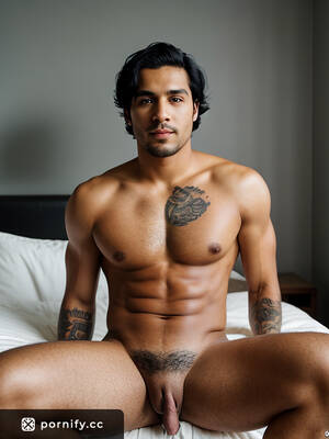 Hispanic Men In Porn - Huge Black Cock: Angry Hispanic Man with Slim Body and Trimmed Hair in  Bedroom Photo Shoot | Pornify â€“ Best AI Porn Generator