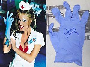 glove - Image is loading Janine-Lindemulder-Signed-Personally-Worn-Glove-BAS-COA-