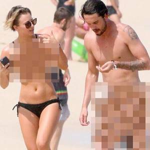 kaley cuoco nude beach shot - Kaley Cuoco, Ryan Sweeting