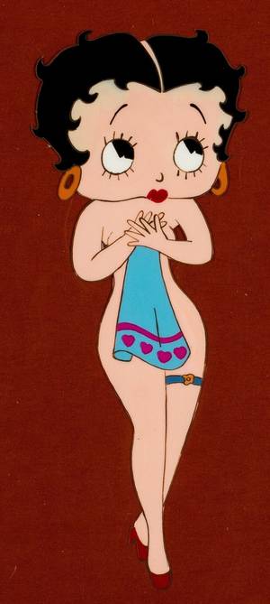 betty boop cartoons nude - Betty Boop Animation Production Cel (undated). Naked Betty stands nearly 7\