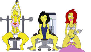 Futanari Cartoon Porn Simpsons - Workout Day by Cyro