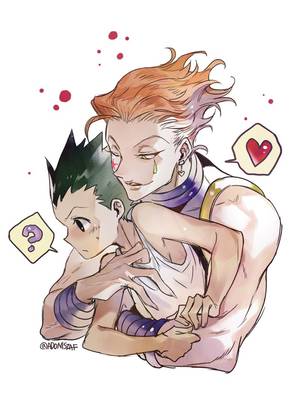 Gon Porn - Gon and Hisoka #closeup #hug