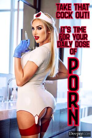 Captions Nurse Porn - Don't forget to take your daily porn medication today! : r/PornIsCheating