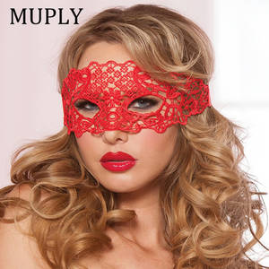 Doll Mask Porn - Sexy Babydoll Porn Lingerie Sexy Black/White/Red Hollow Lace Mask Erotic  Costumes Women