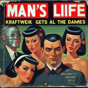 50s Porn Bing - Man's Lifeâ€ magazine from the 50s : r/aiArt