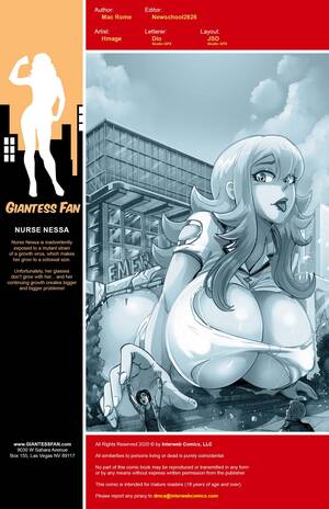 giant cartoon porn nurse - Nurse Nessa- Giantess Fan - Porn Cartoon Comics