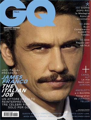 Italian Porn Magazine Covers - James Franco Delivers a Serious Gaze for GQ Italia Cover, Talks Porn