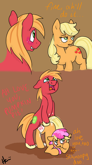 Big Big Mac Porn - 857022 - explicit, artist:hannahugs, applejack, big macintosh, cheerilee,  earth pony, pony, applecest, comic, cum, cute, cute porn, funny porn,  implied cheerimac, incest, male, roleplaying, sex, ship:applemac, shipping,  stallion, straight, wig - Derpib