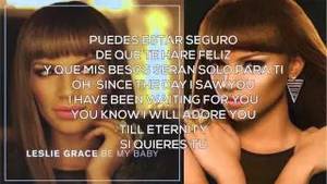 Leslie Grace Porn - Leslie Grace - Be My Baby Lyrics - YouTube