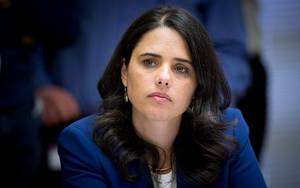 Marcy Cobb - Justice Minister Ayelet Shaked (Yonatan Sindel/Flash90)