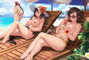 fantasy hentai babes - Final Fantasy 7) girls at the beach free hentai porno, xxx comics, rule34  nude art at HentaiLib.net