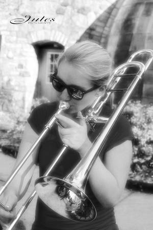 Girls Brass Trombone Porn - Jules Photography, De Pere, WI, Female senior picture trombone pose