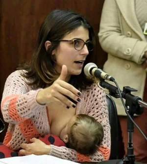 Brazilian Breastfeeding Porn - This picture is from the Brazilian Parliament. A MP breastfeeds her child  at an open debate in the National assembly. If all working places become  child ...