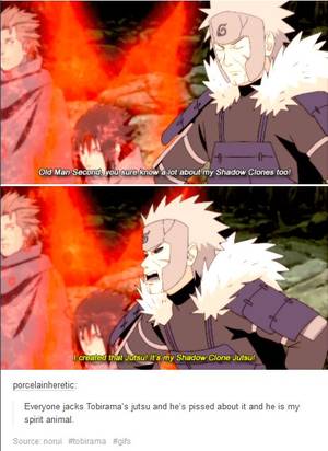 1st Hokage Porn - Naruto (speaking) & Tobirama (replying) Even the dignified Tobirama gets  funny facial