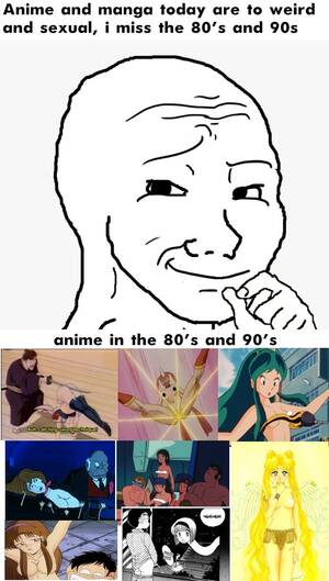 80s adult cartoons licking pussy - Sailor moon,urusei yatsura,Hell teach nube]some Milleniuns think that old  anime was free of Horny stuff : r/Animemes