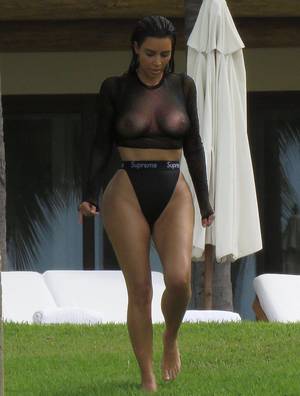 black wet celebrity pussy - Kim Kardashian Giant Boobs in Black Wet Top Photos) â€“ Celebrity Leaked  Pictures and Sex Tapes