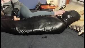 latex rubber suffocation hood - Huge Cum In Sack After Foot Smothering And Latex Handjob In Chastity Locked  In Rubber Hood Breath - xxx Mobile Porno Videos & Movies - iPornTV.Net