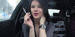 Adrianne Black Smoking Porn - The beautiful Adrianne Black smoking sexy in car - Tnaflix.com