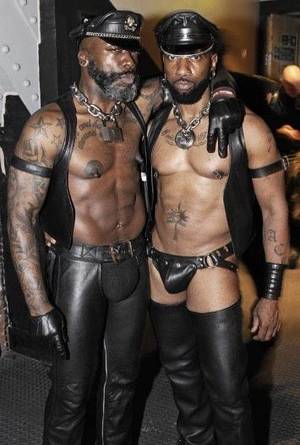 Black Leather Gay Porn - At Recon Full Fetish, London Fetish Week.